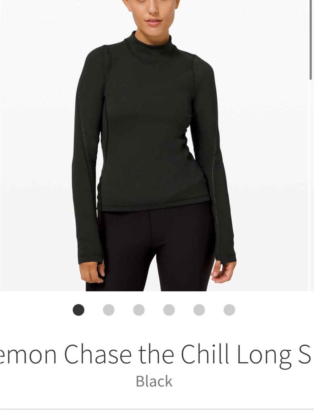 lululemon athletica Black Long-Sleeve Performance Top